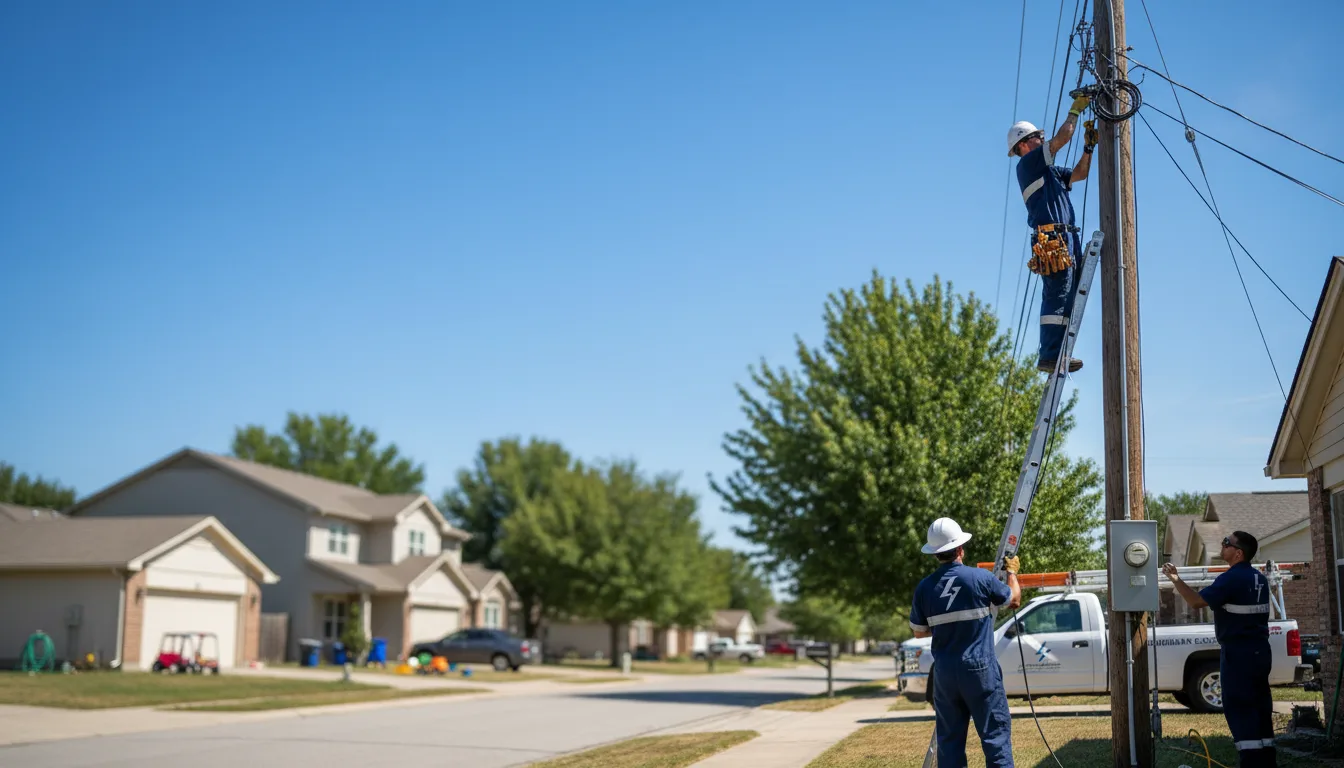 Residential electrician providing installation services in Bard, NM